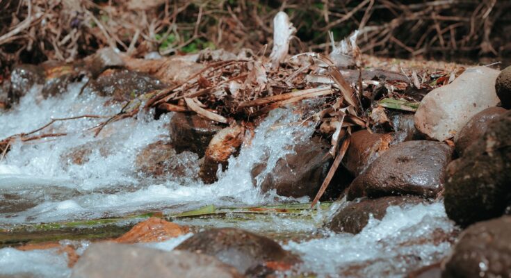 water and rocks