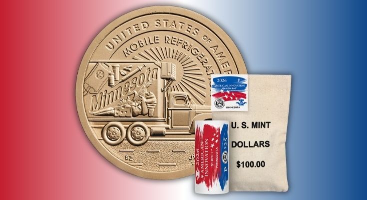 2026 American Innovation $1 Coin Rolls and Bags