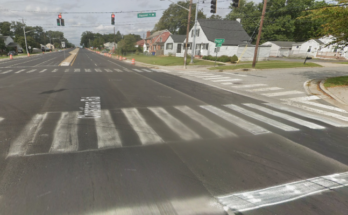 Christiana Road, approaching Pleasant Place