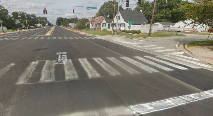 Christiana Road, approaching Pleasant Place