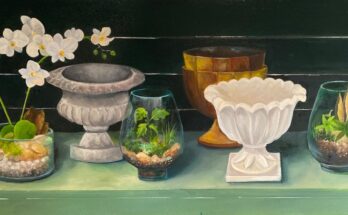 Still Life with White Orchid by Gay Walling