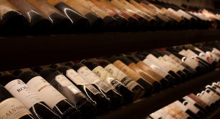 wine bottles