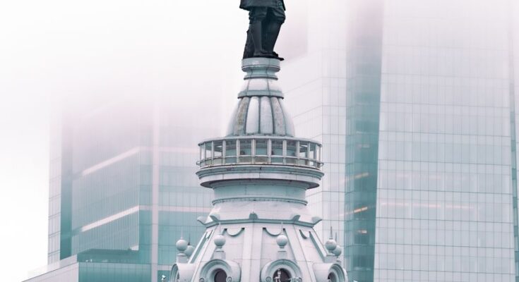 tower of a city hall in philadelphia