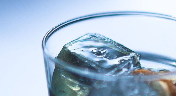 ice in a drink