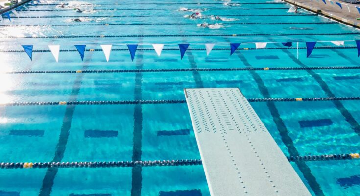 point of view of a person on a diving board