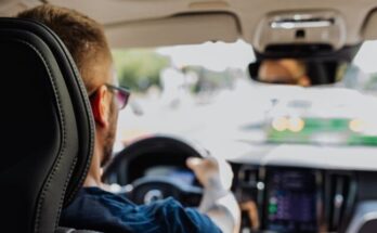 man driving