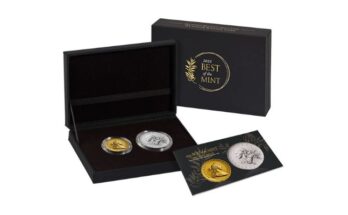 Best of the Mint 1804 Silver Dollar Gold Coin and Silver Medal Set