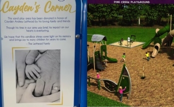 # Pine Creek Park Redesign Puts Child’s Memorial in Question WEST PIKELAND TWP, PA — A planned accessible-playground overhaul at Pine Creek Park could relocate a township-supported memorial created after a local couple lost their week-old son, setting up a dispute over how West Pikeland Township balances accessibility and safety requirements with preserving Cayden’s Corner. The memorial sand play area opened Dec. 16, 2023, in memory of Cayden Leithead, the son of township residents Ryan and Denise Leithead. Cayden died a week after his birth in December 2022. Ryan Leithead worked with the township on the memorial, which remains identified on West Pikeland’s parks page as part of Pine Creek Park at 1488 Yellow Springs Road in Chester Springs. Its location is now in question as the township advances a broader playground renovation. A preliminary design contemplates moving the sandpit and replacing its existing dedication sign, though final plans have not been released. Township officials have indicated that Cayden’s Corner sits within the fall zone for a swing set and that keeping the sandpit in its current location would constrain efforts to redesign the playground for safety and accessibility. The possible relocation became public during an Aug. 17 township meeting. Leithead has objected to moving the memorial and says his family was not directly notified about the proposal before learning of it. He is seeking an opportunity for the family to participate in the planning process before the township settles on a final design. The issue has since drawn community attention, with residents organizing an effort to preserve Cayden’s Corner ahead of the Board of Supervisors’ Sept. 8 meeting. Supervisors have expressed differing views on the issue. The dispute comes as West Pikeland moves forward with a substantially funded redevelopment of the playground. The township reported in January that it had received a $231,900 grant from the Pennsylvania Department of Conservation and Natural Resources toward a project estimated at $300,000. More than $65,000 has also been raised privately. According to the state grant description, the project calls for parking improvements, new playground equipment and safety surfacing, stormwater measures, ADA access and landscaping. West Pikeland’s fundraising page describes the project as a fully accessible playground and displays three preliminary images labeled “Proposed Pine Creek Park Playground.” The renovation is expected to be completed around mid-2027, but the Board of Supervisors must approve the project and final plans have not been made public. The township’s Parks and Recreation Committee is scheduled to meet Sept. 3. An agenda had not been posted as of the latest check. The disagreement leaves officials confronting competing considerations before the project moves forward: providing an accessible playground that meets modern safety requirements while determining whether those objectives can be achieved without substantially altering a memorial the township helped establish less than three years ago. Caydens Corner @ Pine Creek Park