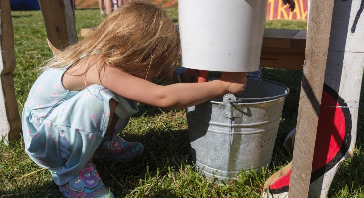 Kiddie milking machine