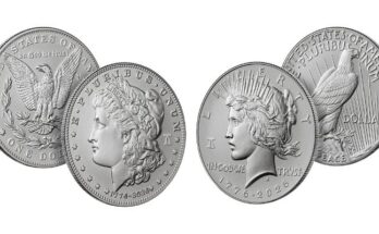 Morgan and Peace Silver Dollars