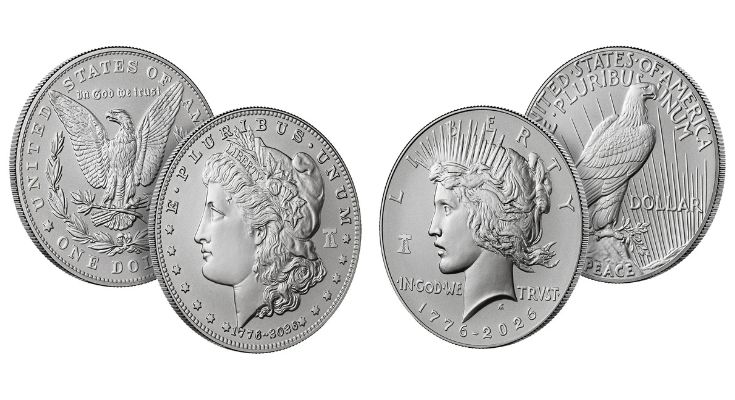 Morgan and Peace Silver Dollars