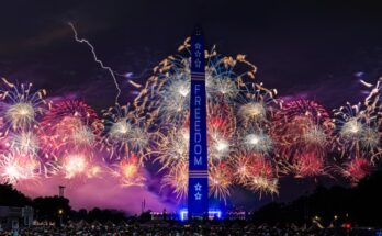Pyrotecnico's Guinness World Record display lights up the National Mall in Washington