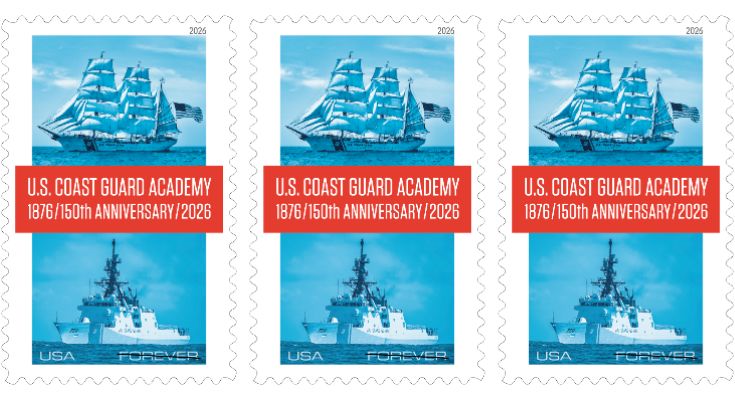 U.S. Coast Guard Academy commemorative stamp