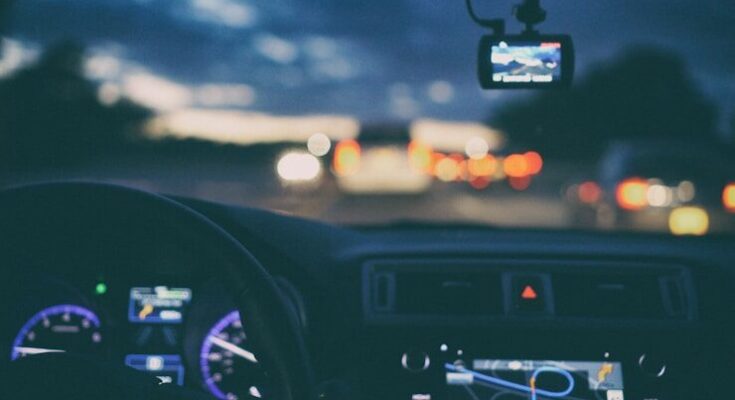 black vehicle interior