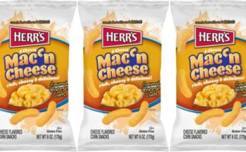 Herr's Four Cheese Mac 'n Cheese Flavored Cheese Curls