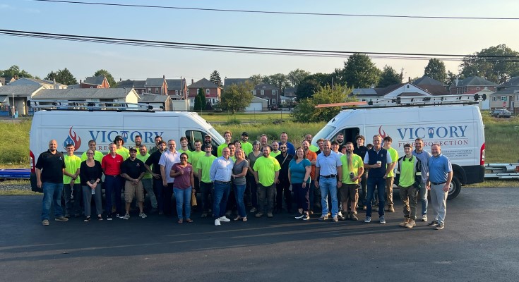 Total Fire Protection and Victory Fire Protection team members