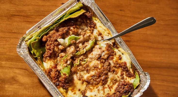 Scampi lasagna