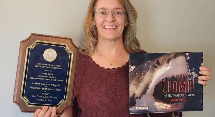 Annette Whipple, Oxford resident and 2026 Keystone to Reading award winner, joins the ranks of literary giants with the acceptance of her award.