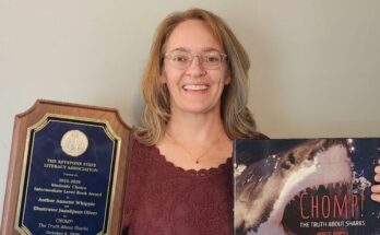 Annette Whipple, Oxford resident and 2026 Keystone to Reading award winner, joins the ranks of literary giants with the acceptance of her award.
